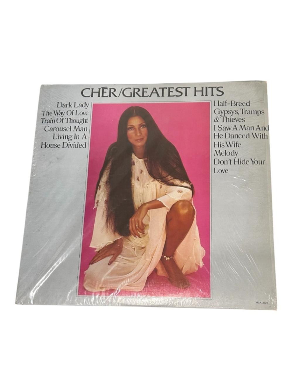 Vintage Cher Vinyl LP Greatest Hits Album 1974 MCA Pop Rock Music Black Canada